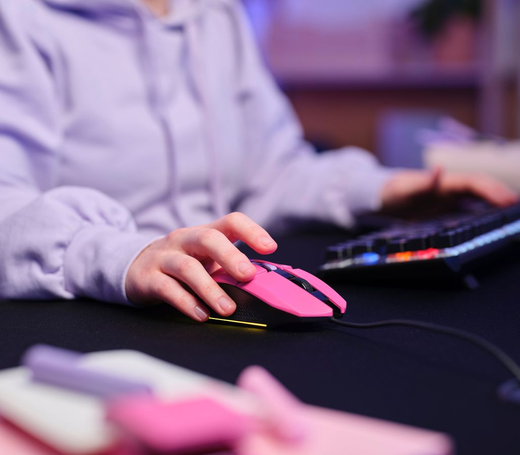 Mouse Gamer Trust GXT 109P Felox Rosa