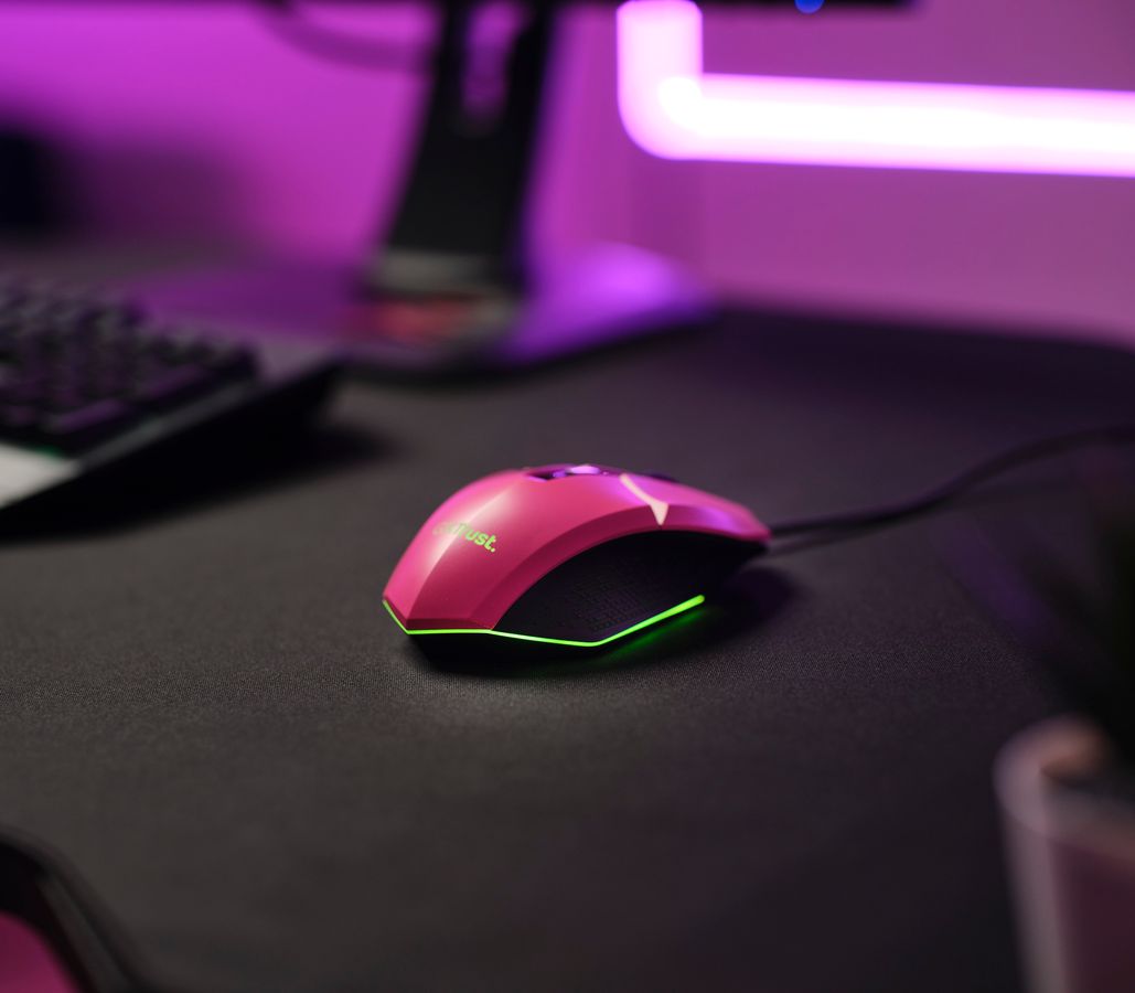 Mouse Gamer Trust GXT 109P Felox Rosa
