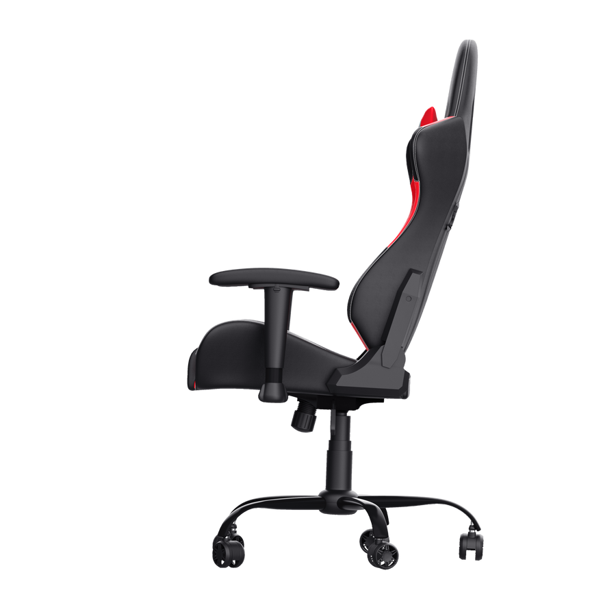 RS Gaming RGX - Sedia Gaming Con Schienale Alto, Ecopelle, Colore Nero/Rosso