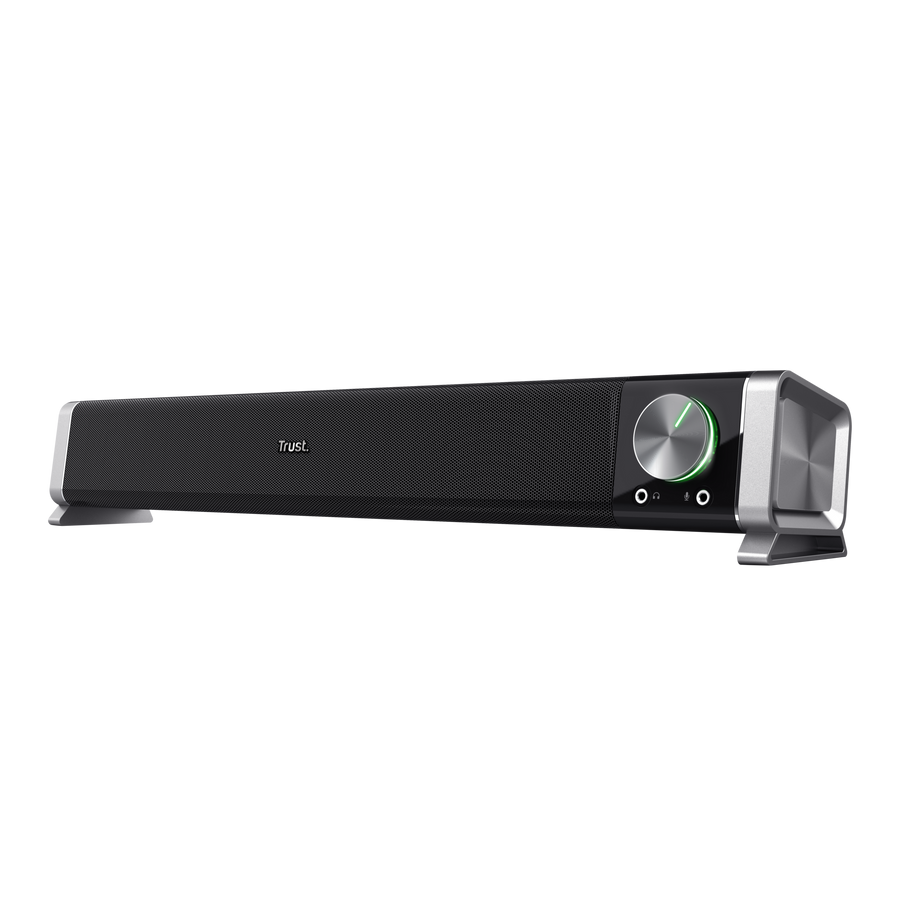 Soundbar Compatta Per TV E Computer – Altoparlante Wireless Con Bassi Profondi, Volume Potenziato E Collegamento AUX – Perfetta Per Desktop, Laptop E Proiettori