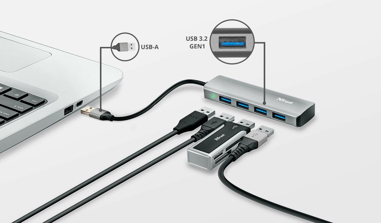  Halyx Aluminium 4-Port USB 3.2 Hub