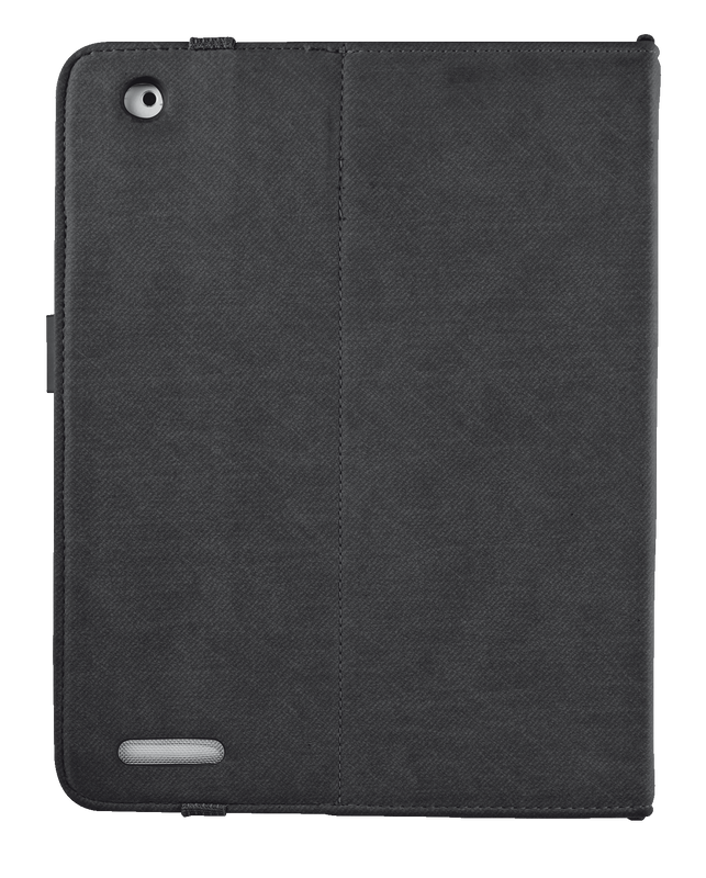 Premium Folio Stand for iPad - black-Back