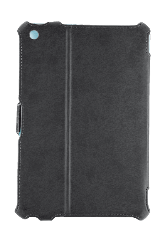 Hardcover Skin & Folio Stand for iPad mini - black-Back