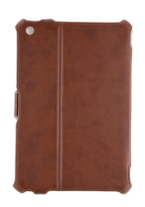 Hardcover Skin & Folio Stand for iPad mini - brown-Back