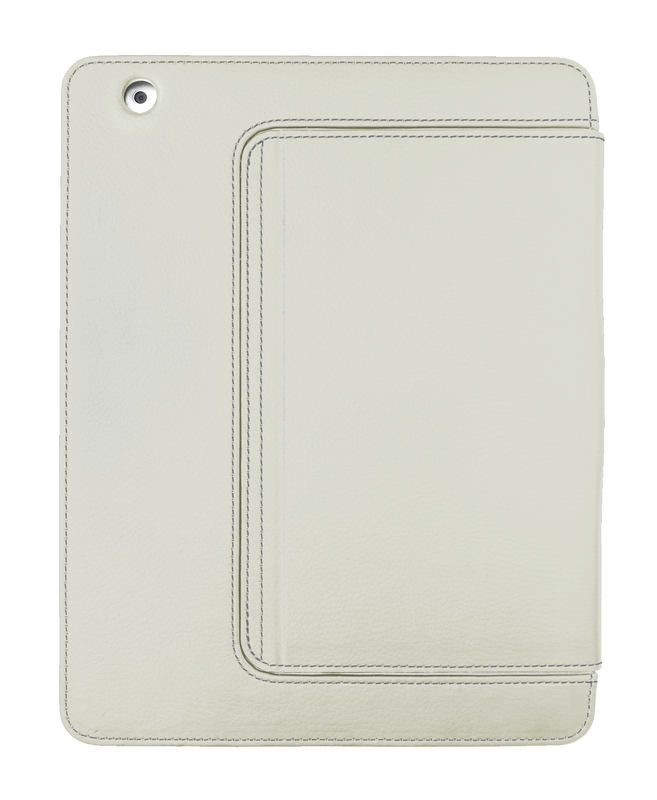 eLiga Elegant Folio Stand with stylus for iPad - sand-Back