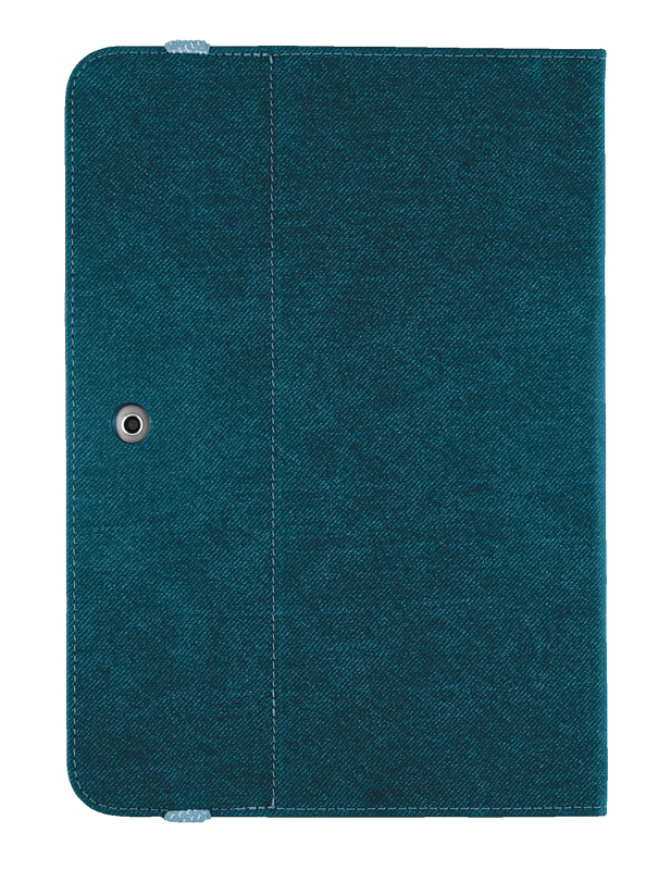 Premium Folio Stand for Galaxy Tab 2 10.1 - blue-Back
