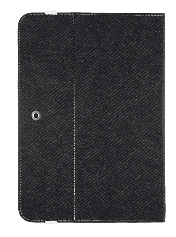 Premium Folio Stand for Galaxy Tab 2 10.1 - black-Back