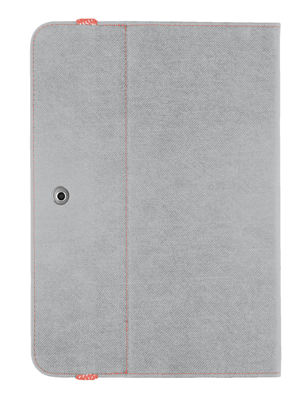 Premium Folio Stand for Galaxy Tab 2 10.1 - grey-Back