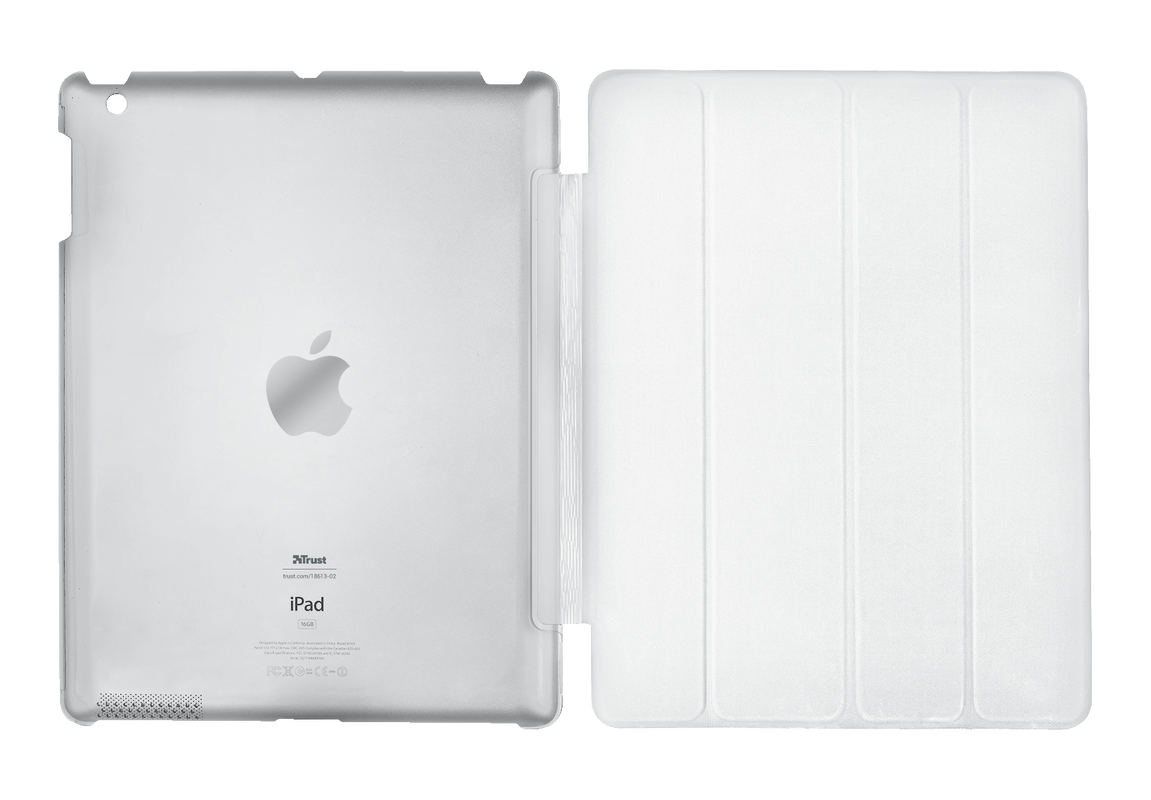 Smart Case & Stand for iPad - white-Back