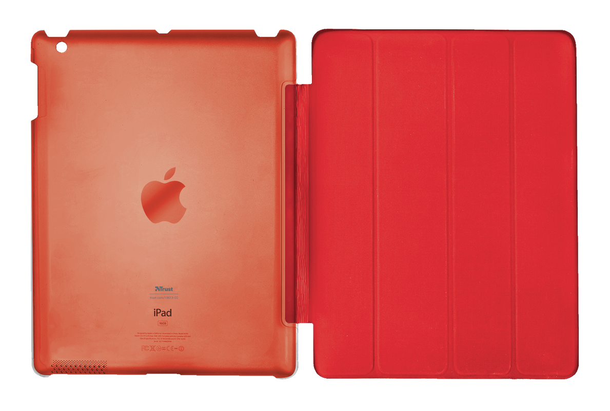Smart Case & Stand for iPad - red-Back