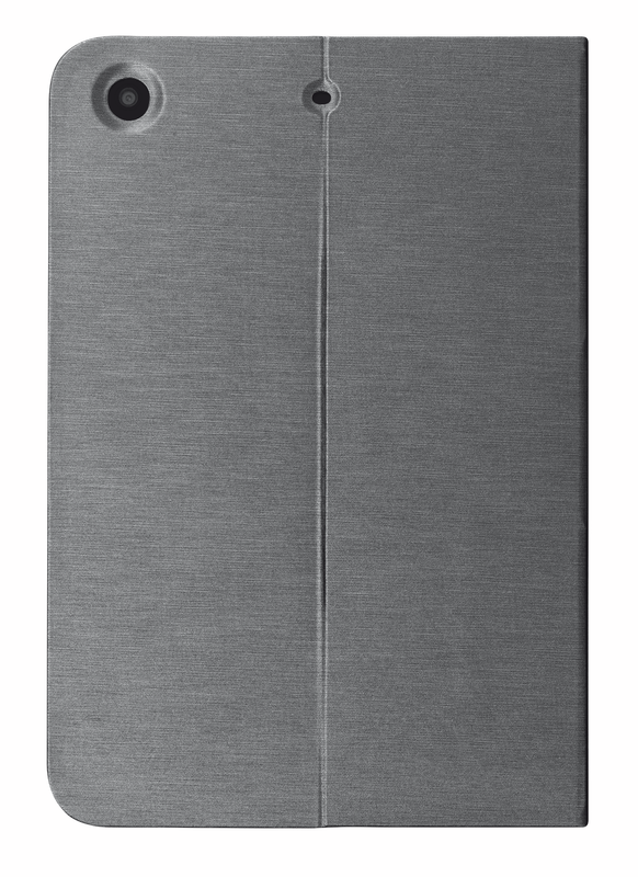 Aeroo Ultrathin Folio Stand for iPad Air - grey/orange-Back