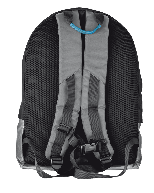Cruz Backpack for 16" laptops - grey/blue-Back