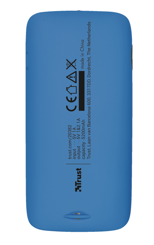 Leon PowerBank 5200 Portable Charger - blue-Back
