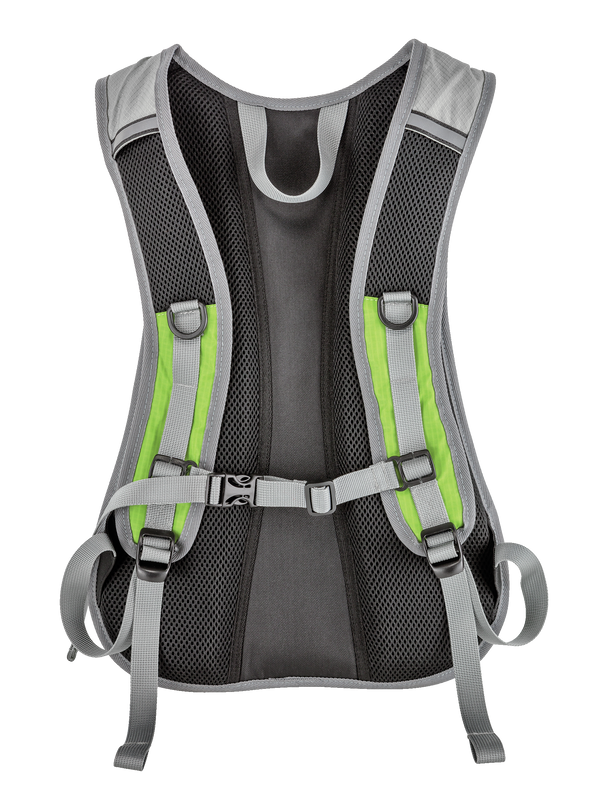 Zanus Weatherproof Sports Backpack - lime green-Back