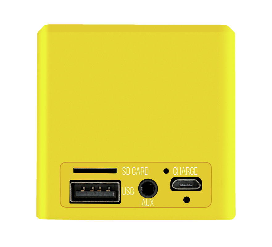 Primo Wireless Bluetooth Speaker -  neon yellow-Back