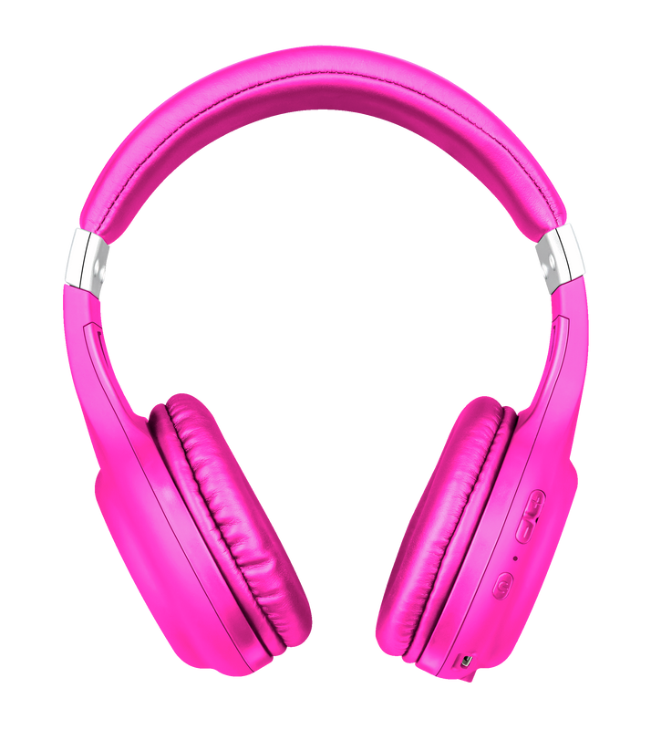 Dura Bluetooth wireless headphones - neon pink-Back