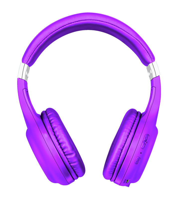 Dura Bluetooth wireless headphones - neon purple-Back