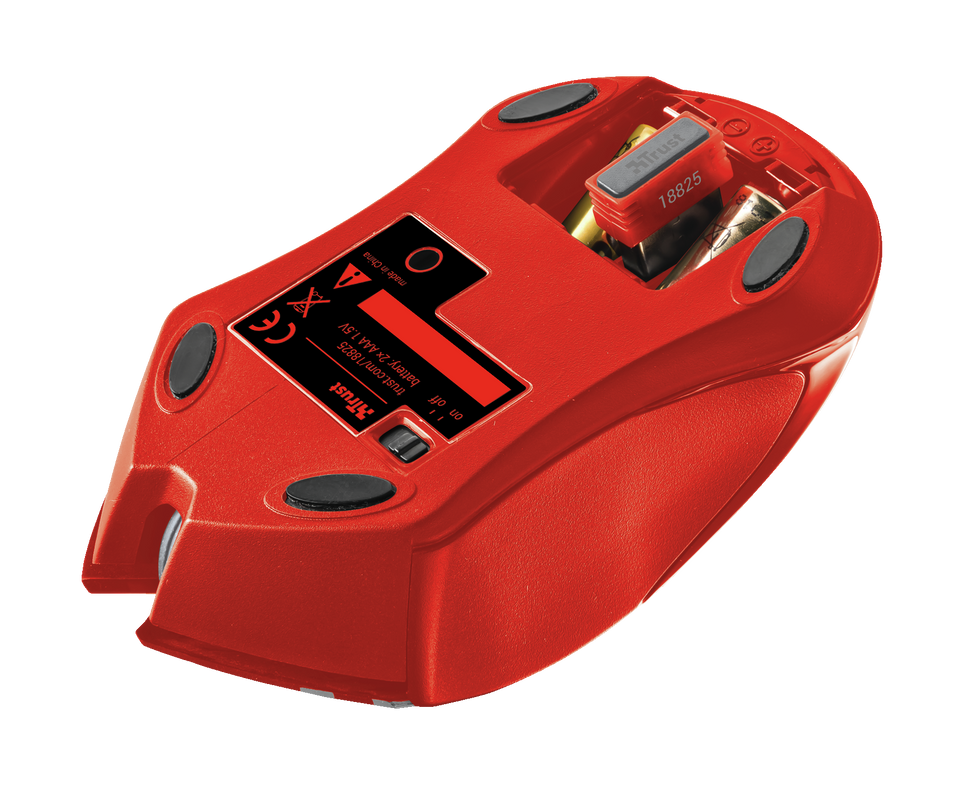 Sula Wireless Mouse - red-Bottom