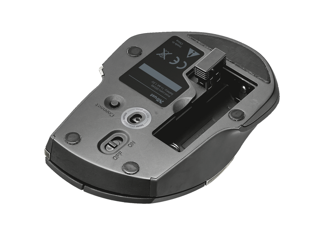 Evo Advanced Wireless Compact Laser Mouse - black-Bottom