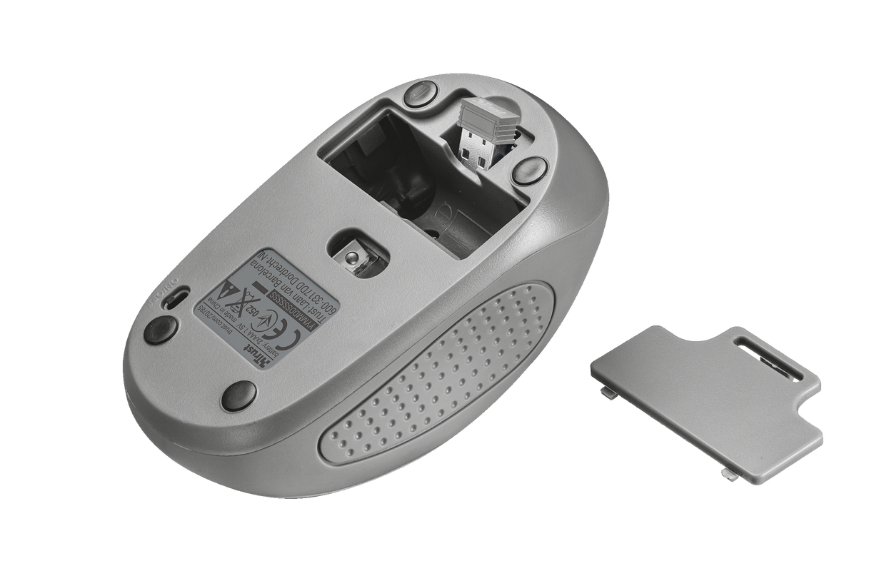 Primo Wireless Mouse - grey-Bottom
