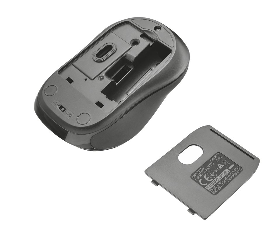 Xani Bluetooth Wireless Mouse - black-Bottom