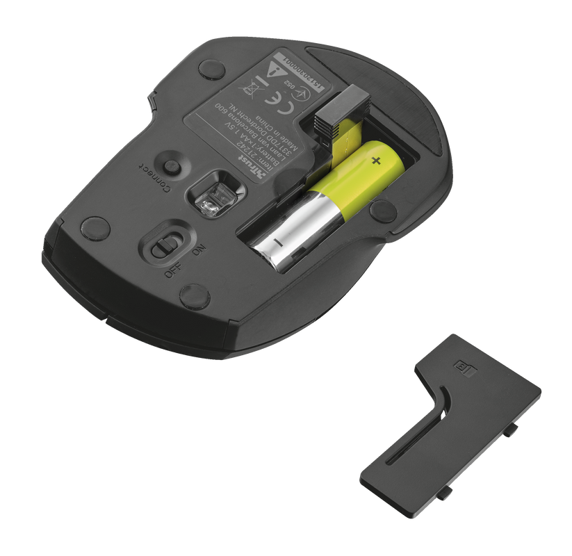 Evo Compact Wireless Optical Mouse-Bottom