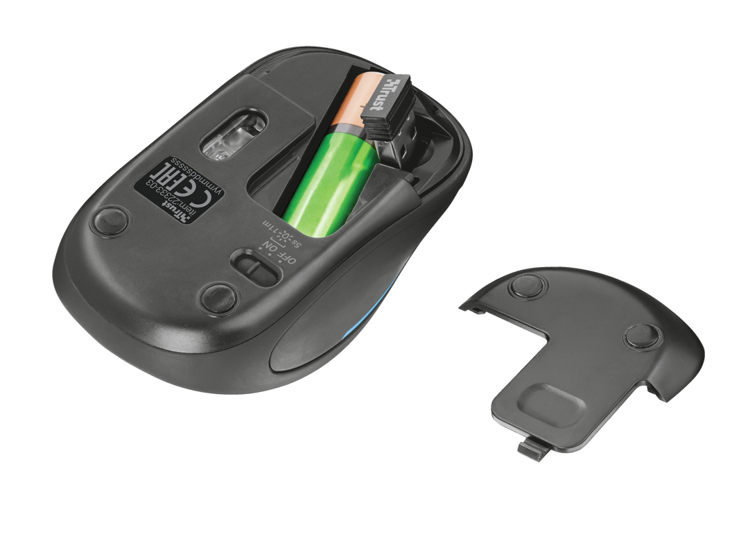 Yvi FX Wireless Mouse - black-Bottom