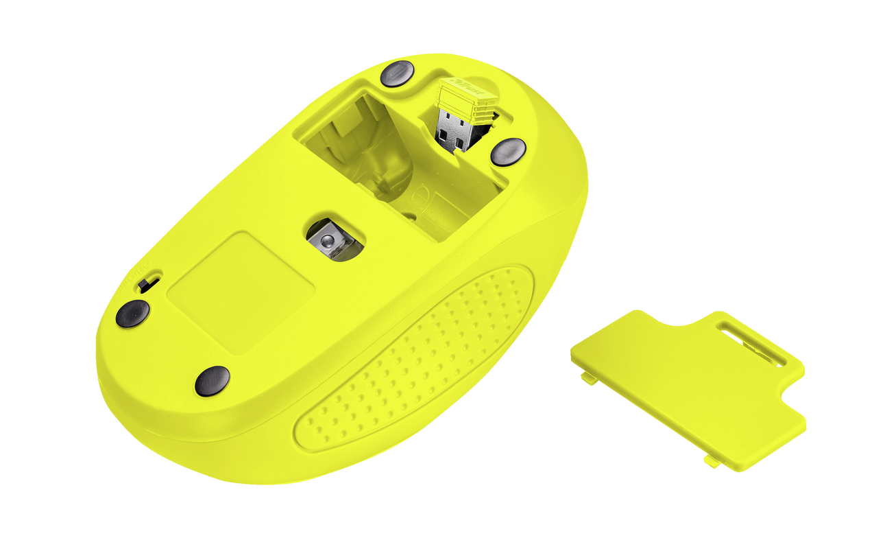 Primo Wireless Mouse - neon yellow-Bottom