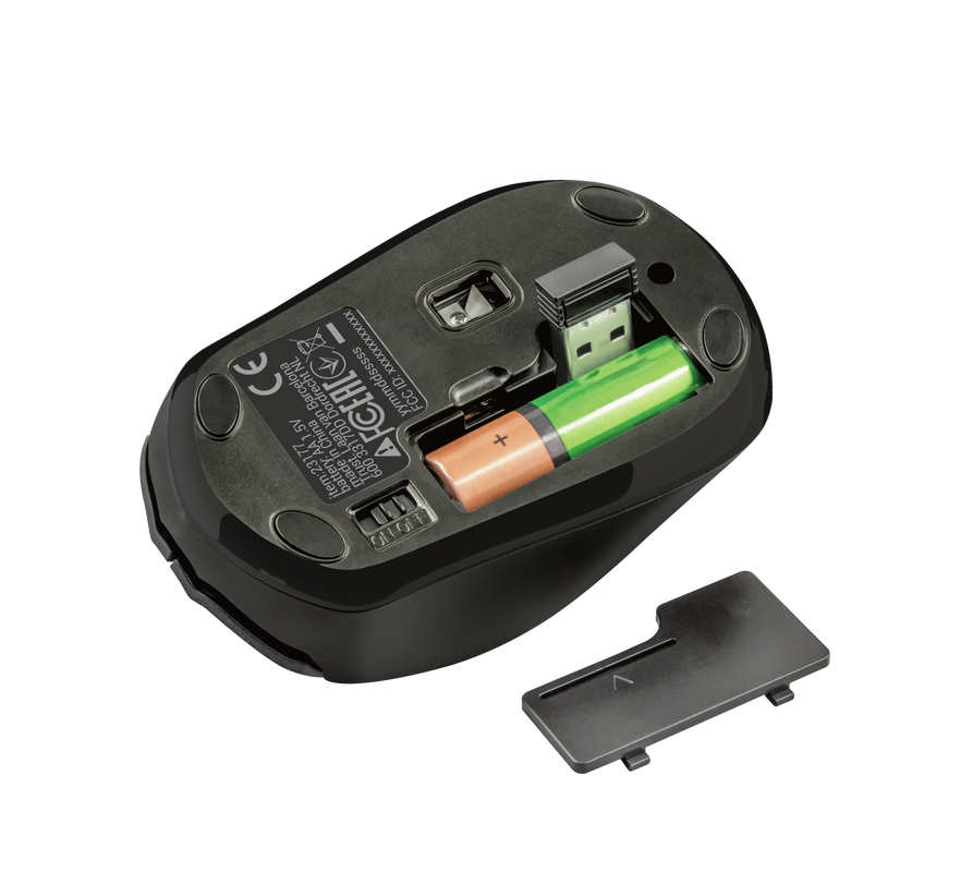 Nona Compact Wireless Mouse-Bottom