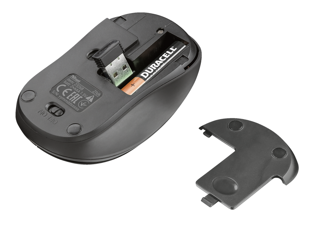 Ziva Wireless Compact Mouse-Bottom