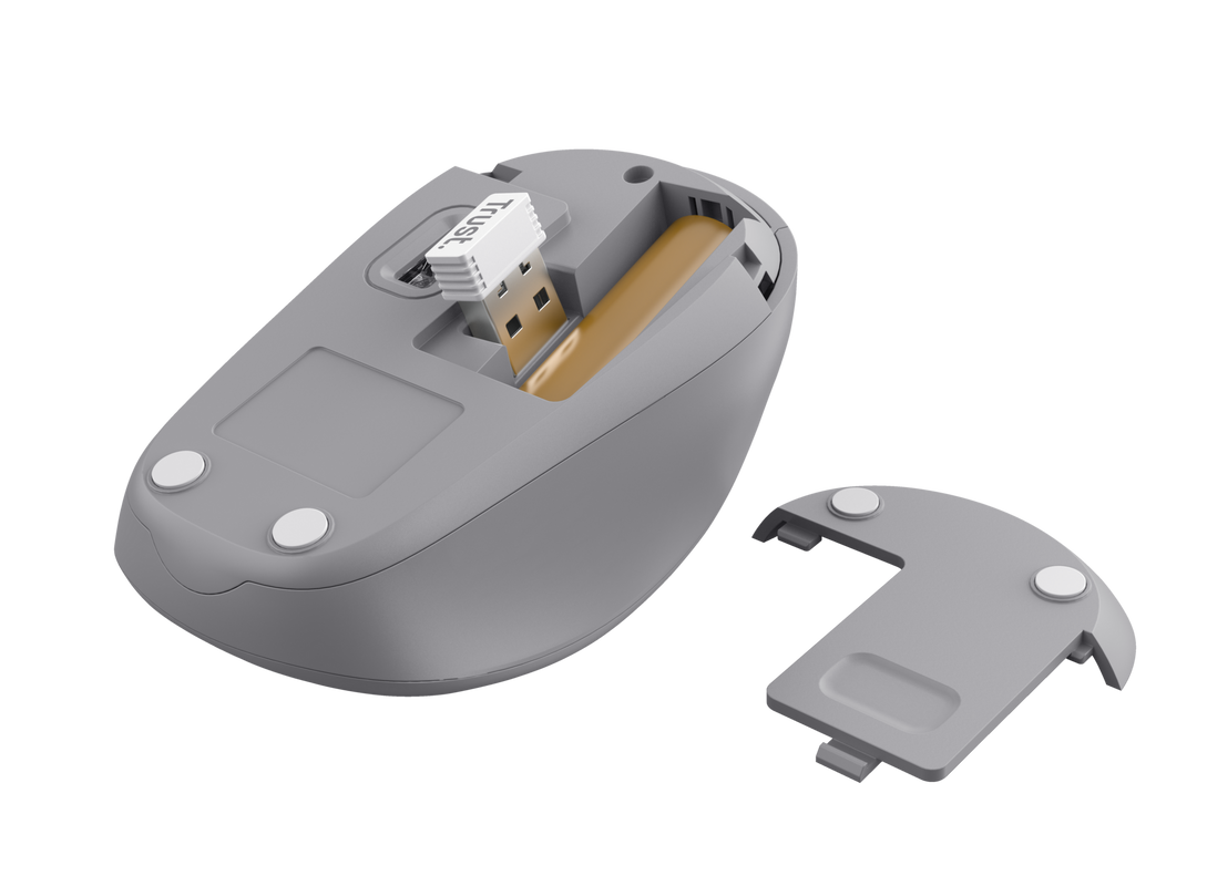 Yvi Wireless Mouse - white-Bottom