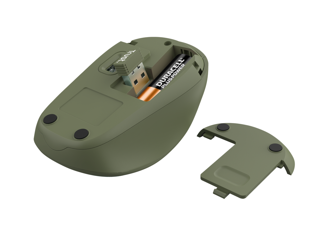Yvi+ Silent Wireless Mouse Eco - green-Bottom