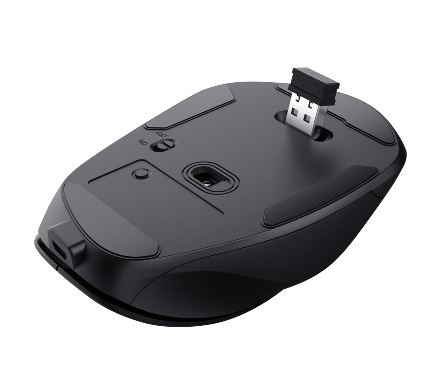 Fyda Rechargeable Wireless Comfort Mouse Eco-Bottom