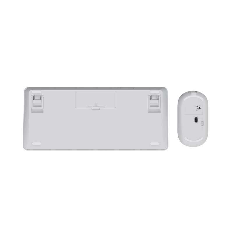 Lyra Wireless Keyboard & Mouse Set - white-Bottom