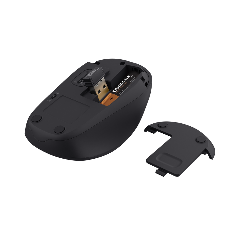 Wireless Mouse Eco Black-Bottom