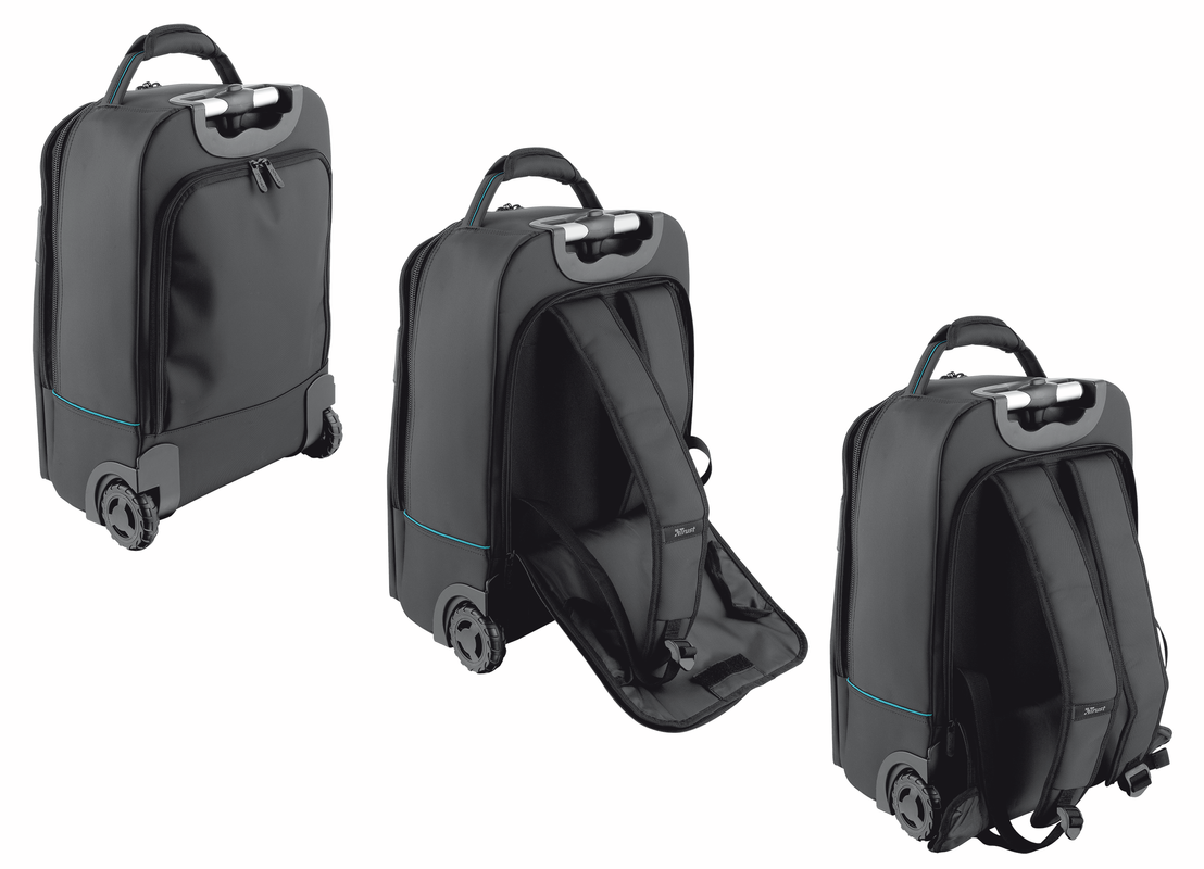 Rio Trolley Backpack for 16" laptops - black-Extra