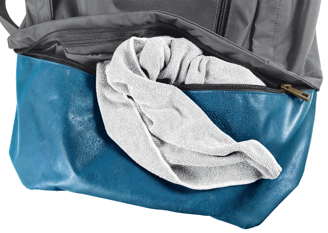 Cruz Backpack for 16" laptops - grey/blue-Extra