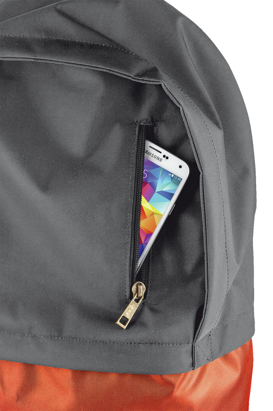 Cruz Backpack for 16" laptops - grey/orange-Extra