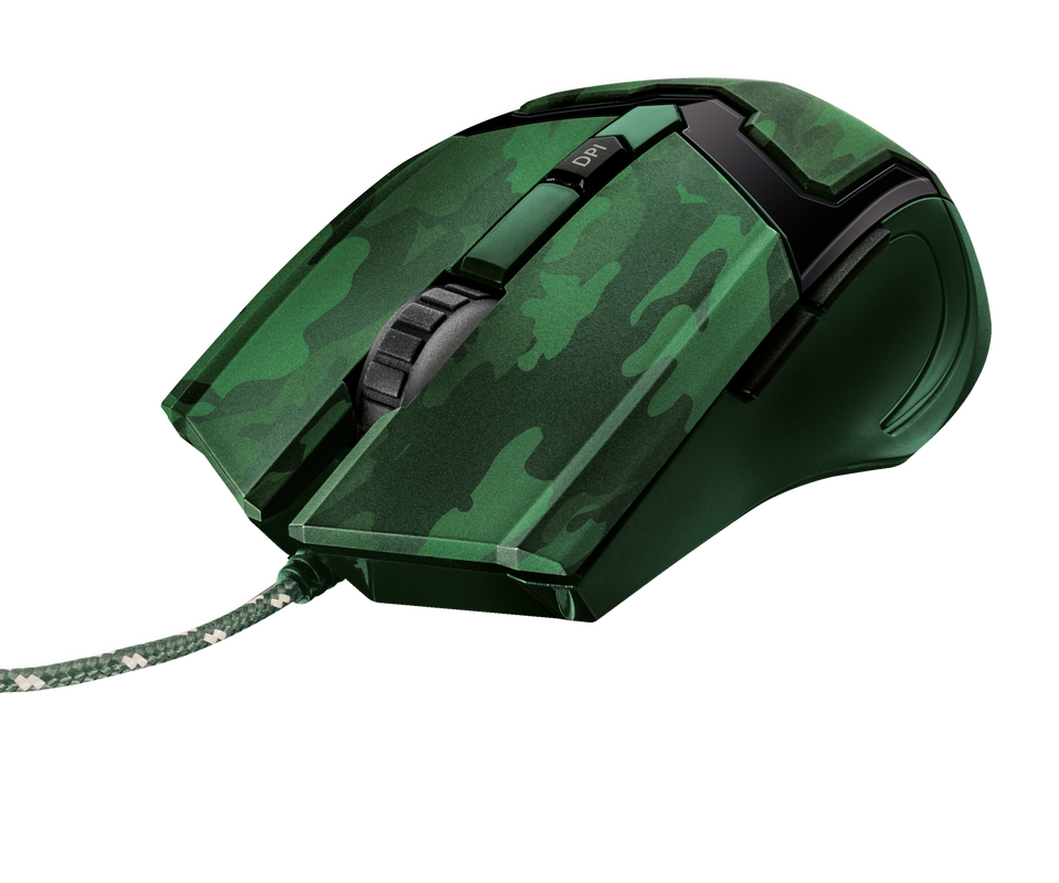 GXT 101C GAV Gaming Mouse - camo green-Extra