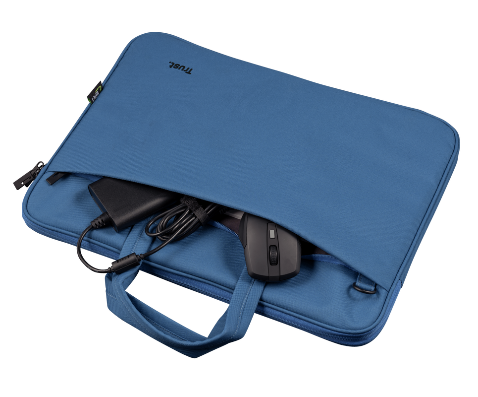 Bologna Slim Laptop Bag 16 inch Eco - blue-Extra