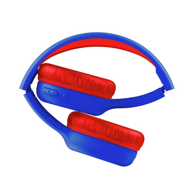Nouna Wireless Kids Headphones  - Blue - Red-Extra