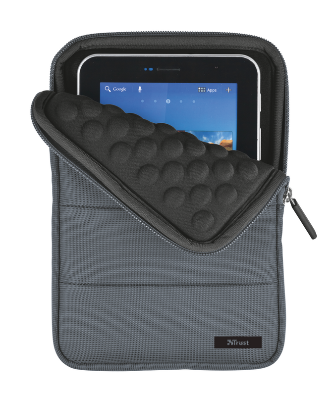 Nylon Anti-shock Bubble Sleeve for 8" tablets - grey-Front
