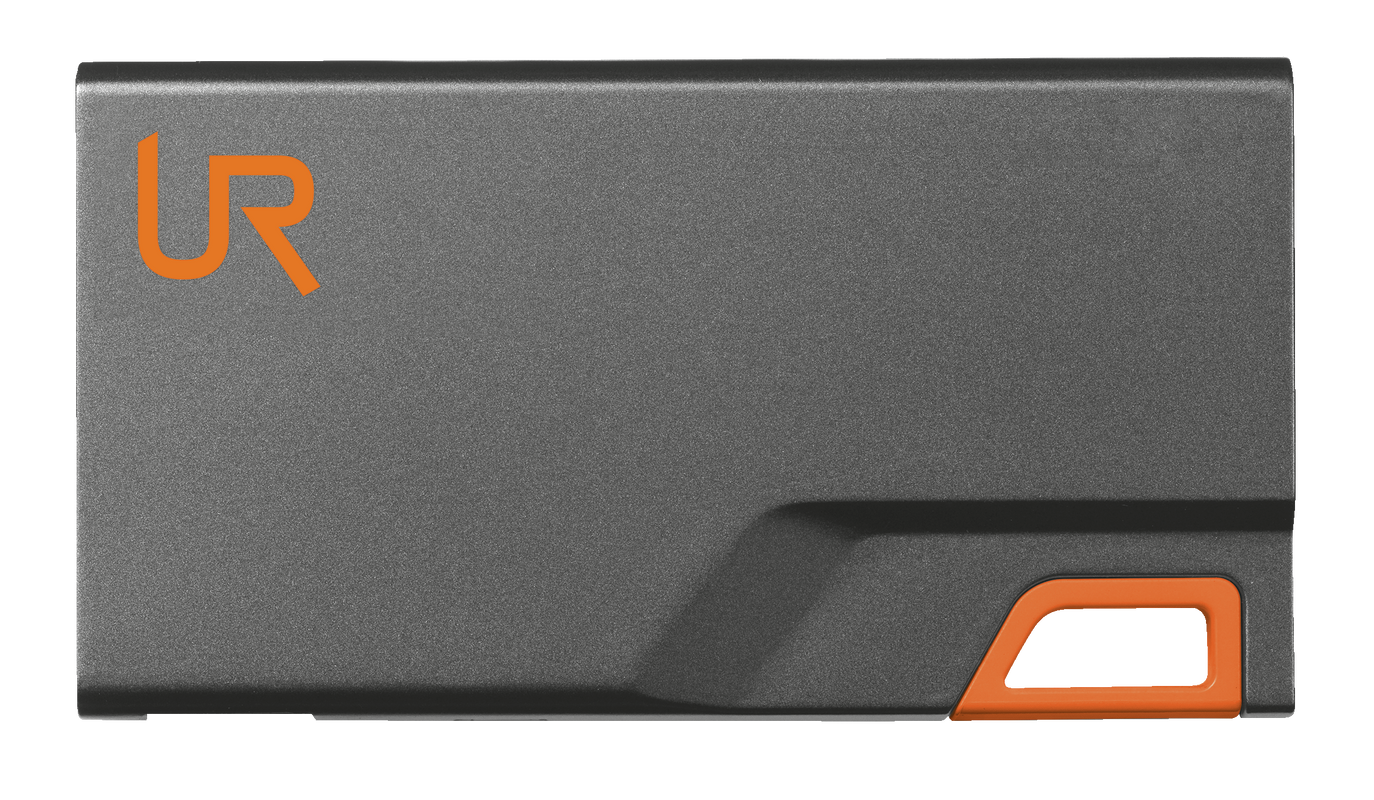 PowerBank 3000T Thin Portable Charger - black/orange-Front