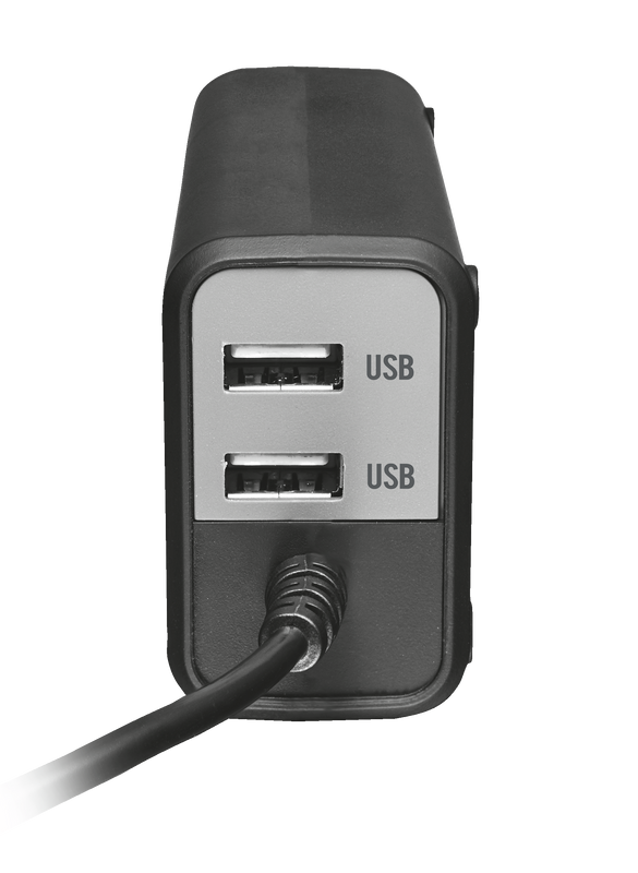 Duo Universal 90W Laptop charger with 2 USB ports-Front