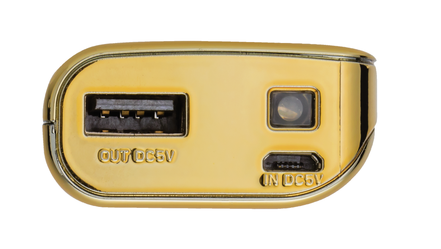 PowerBank 4400 Portable Charger - gold-Front