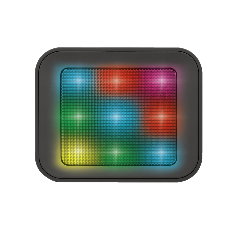 Dixxo Cube Wireless Bluetooth Speaker with party lights-Front