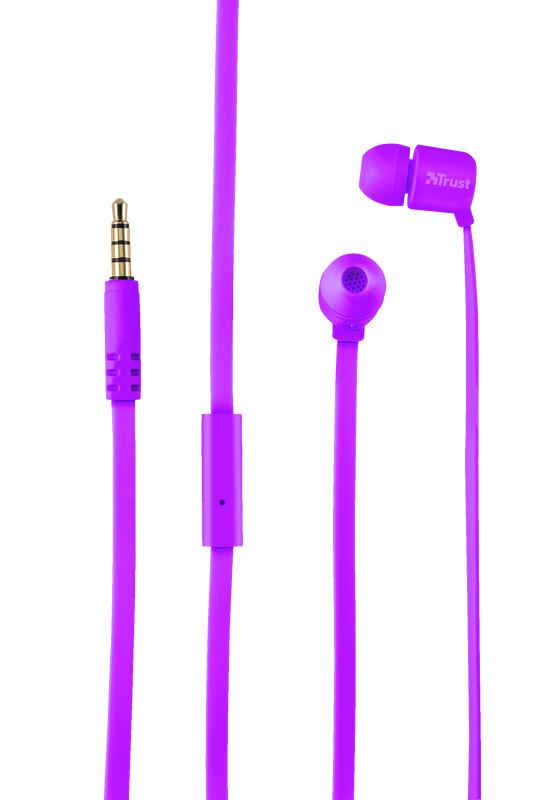 Duga In-Ear Headphones - neon purple-Front