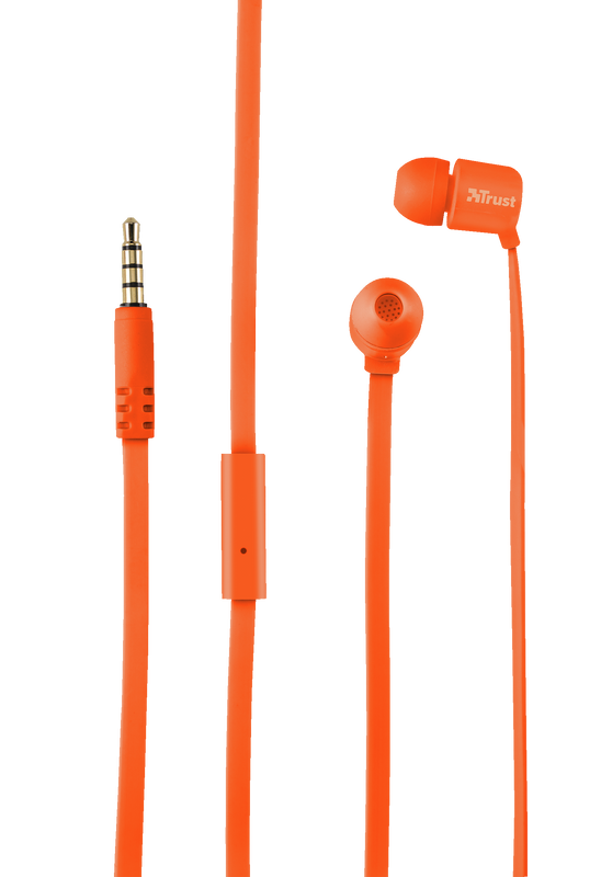 Duga In-Ear Headphones - neon orange-Front