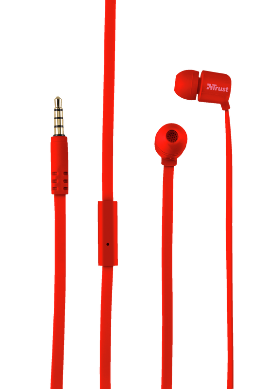 Duga In-Ear Headphones - full red-Front