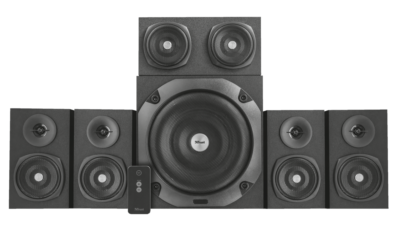 Vigor 5.1 Surround Speaker System - black-Front